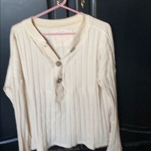 Free people cream top